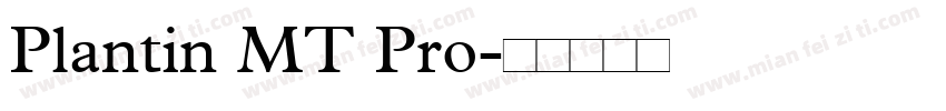 Plantin MT Pro字体转换